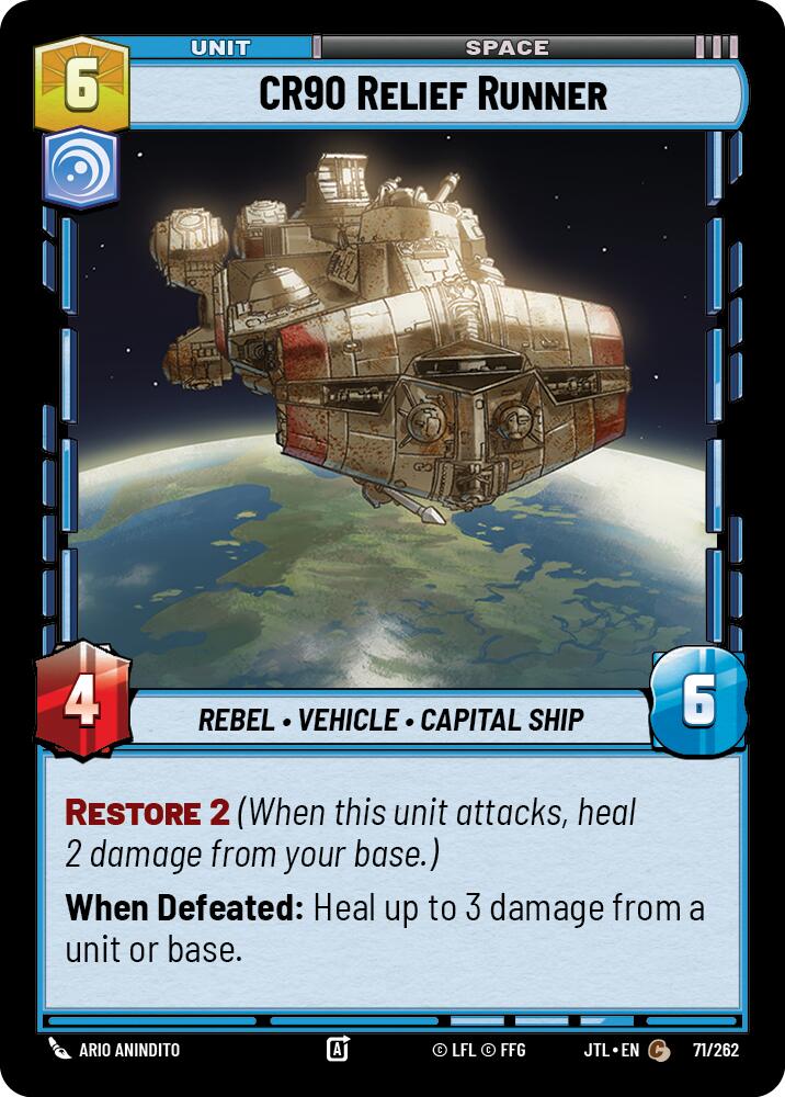 CR90 Relief Runner (071/262) (071/257) [Jump to Lightspeed] | Tabernacle Games