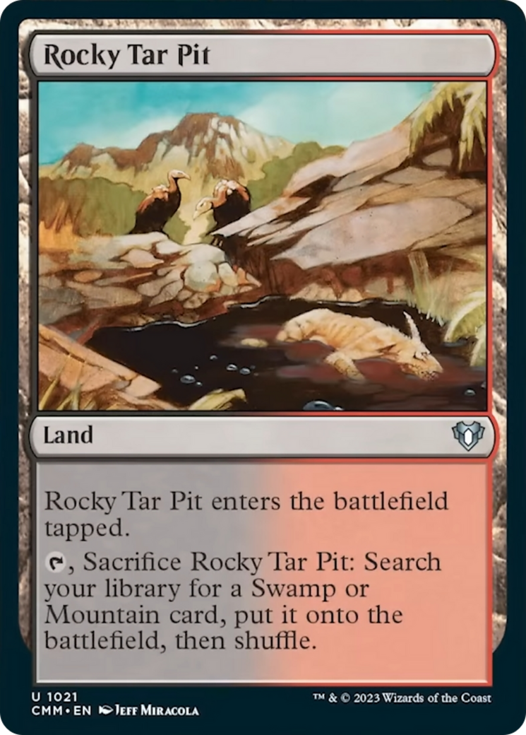 Rocky Tar Pit [Commander Masters] | Tabernacle Games