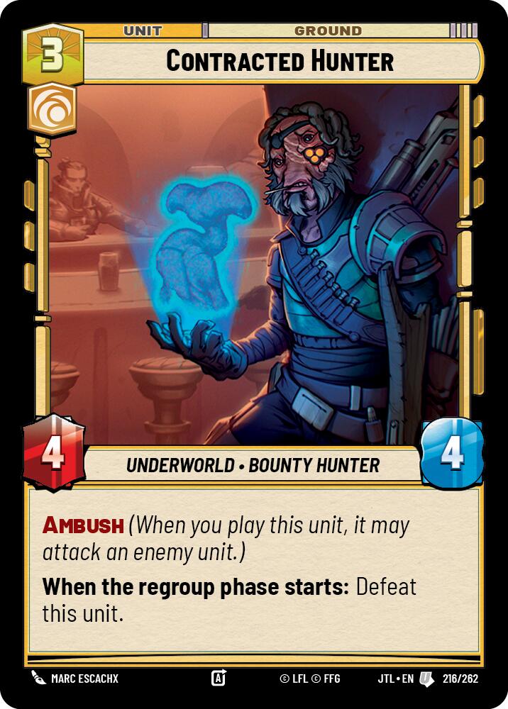 Contracted Hunter (216/262) (216/257) [Jump to Lightspeed] | Tabernacle Games
