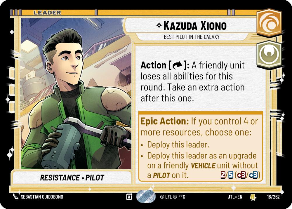Kazuda Xiono - Best Pilot in the Galaxy (018/262) (018/257) [Jump to Lightspeed] | Tabernacle Games