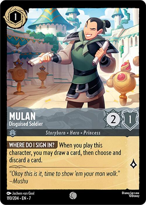 Mulan - Disguised Soldier (193/204) [Archazia's Island] | Tabernacle Games