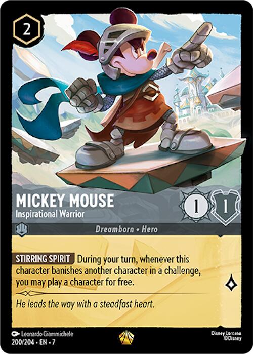 Mickey Mouse - Inspirational Warrior (200/204) [Archazia's Island] | Tabernacle Games