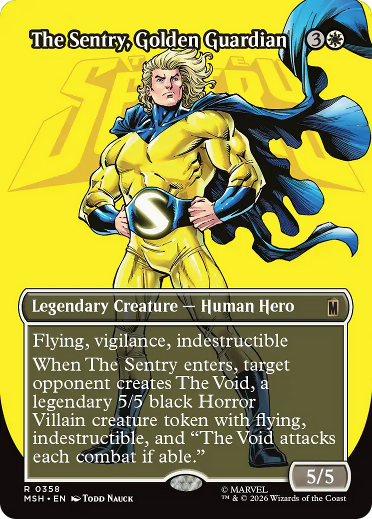 The Sentry, Golden Guardian (Borderless) [Marvel Super Heroes] | Tabernacle Games
