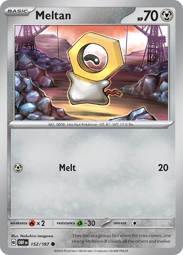 Meltan (152/197) [Scarlet & Violet: Obsidian Flames] | Tabernacle Games