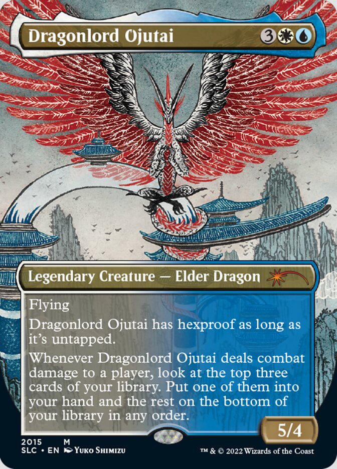 Dragonlord Ojutai (Borderless) [Secret Lair Countdown Kit] | Tabernacle Games