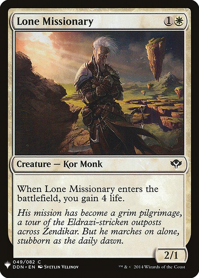 Lone Missionary [Mystery Booster] | Tabernacle Games