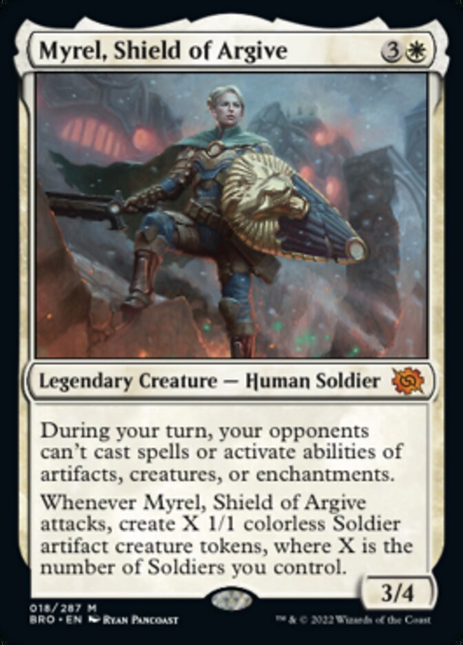 Myrel, Shield of Argive (Promo Pack) [The Brothers' War Promos] | Tabernacle Games