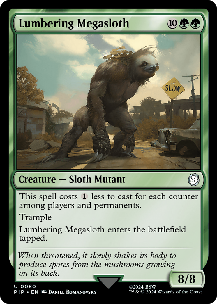 Lumbering Megasloth [Fallout] | Tabernacle Games