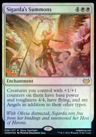 Sigarda's Summons [Innistrad: Crimson Vow Prerelease Promos] | Tabernacle Games