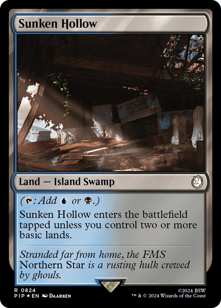 Sunken Hollow (Surge Foil) [Fallout] | Tabernacle Games