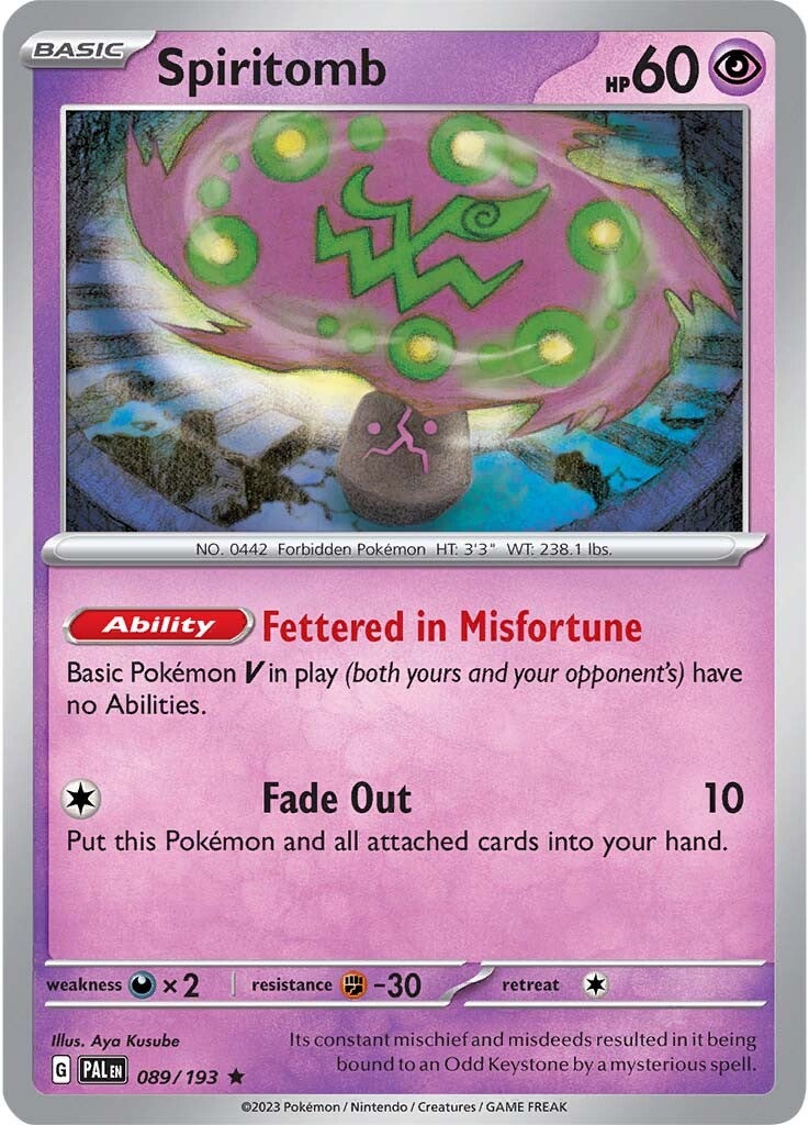 Spiritomb (089/193) [Scarlet & Violet: Paldea Evolved] | Tabernacle Games