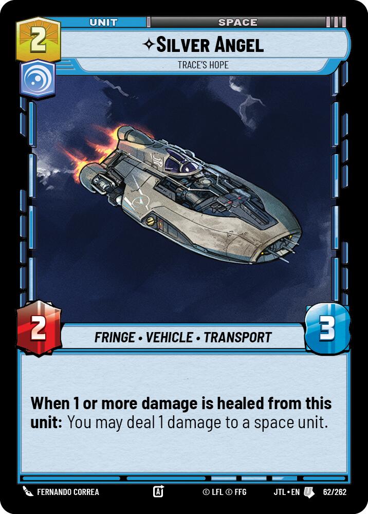 Silver Angel - Trace's Hope (062/262) (062/262) [Jump to Lightspeed] | Tabernacle Games