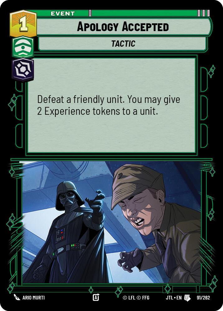 Apology Accepted (091/262) (091/262) [Jump to Lightspeed] | Tabernacle Games