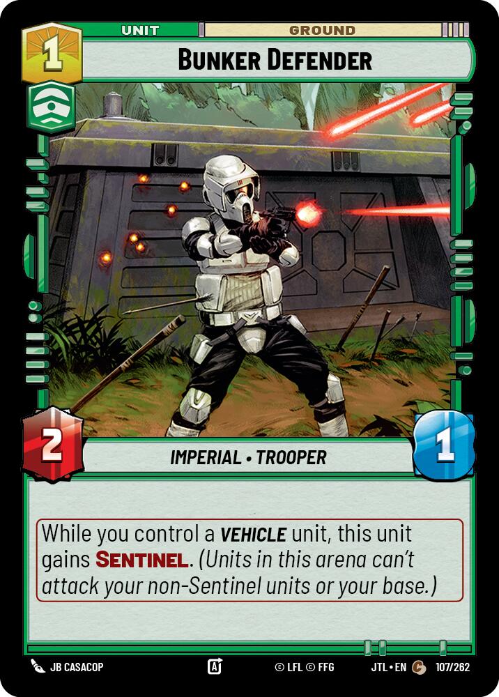 Bunker Defender (107/262) (107/262) [Jump to Lightspeed] | Tabernacle Games