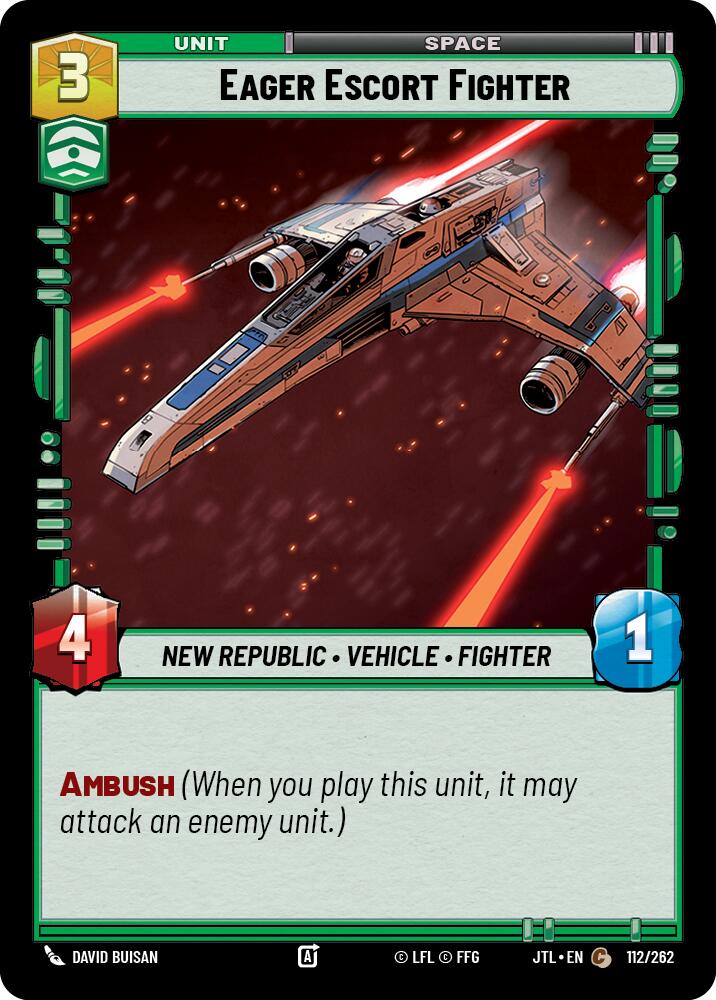 Eager Escort Fighter (112/262) (112/262) [Jump to Lightspeed] | Tabernacle Games