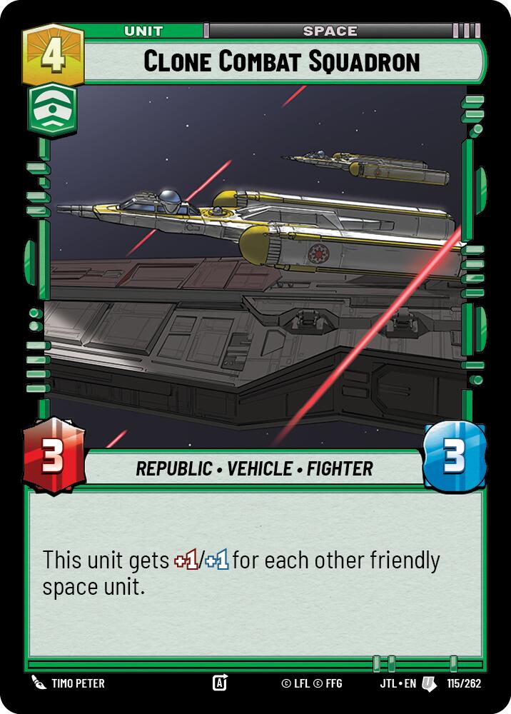 Clone Combat Squadron (115/262) (115/262) [Jump to Lightspeed] | Tabernacle Games