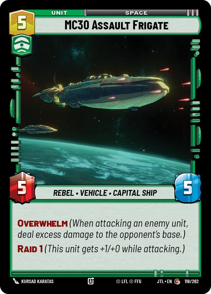 MC30 Assault Frigate (118/262) (118/262) [Jump to Lightspeed] | Tabernacle Games