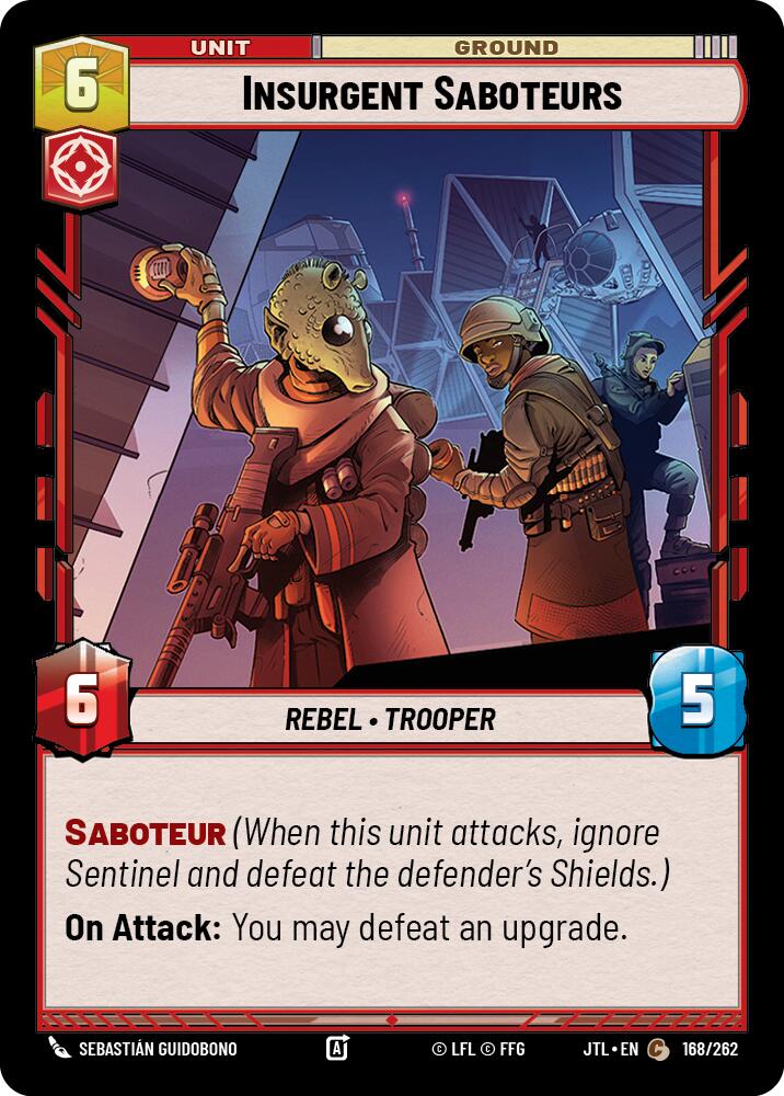 Insurgent Saboteurs (168/262) (168/262) [Jump to Lightspeed] | Tabernacle Games