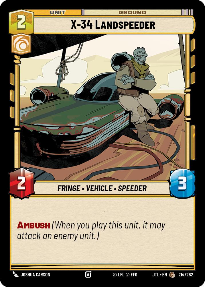 X-34 Landspeeder (214/262) (214/262) [Jump to Lightspeed] | Tabernacle Games