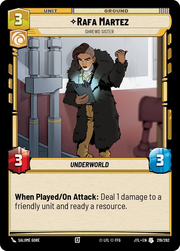 Rafa Martez - Shrewd Sister (219/262) (219/262) [Jump to Lightspeed] | Tabernacle Games