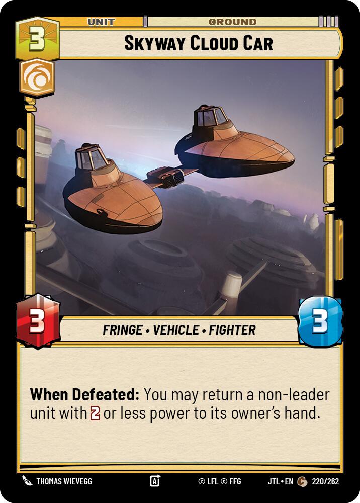 Skyway Cloud Car (220/262) (220/262) [Jump to Lightspeed] | Tabernacle Games
