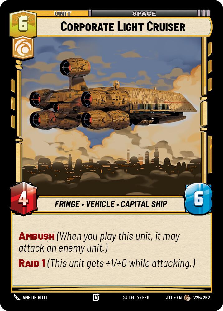 Corporate Light Cruiser (225/262) (225/262) [Jump to Lightspeed] | Tabernacle Games