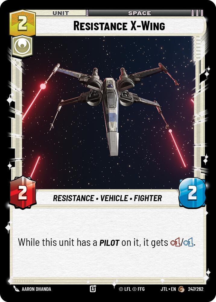 Resistance X-Wing (247/262) (247/262) [Jump to Lightspeed] | Tabernacle Games