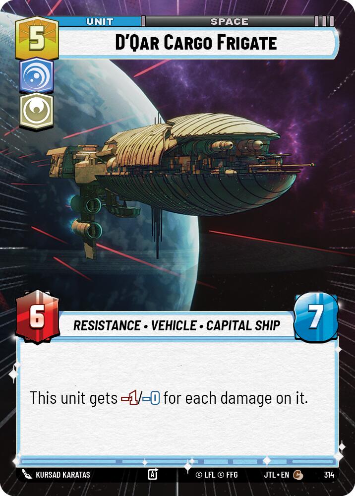 D'Qar Cargo Frigate (314) (Hyperspace) (314) [Jump to Lightspeed] | Tabernacle Games