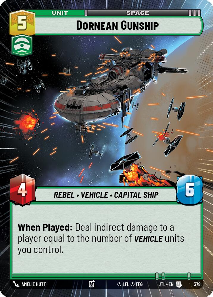 Dornean Gunship (378) (Hyperspace) (378) [Jump to Lightspeed] | Tabernacle Games