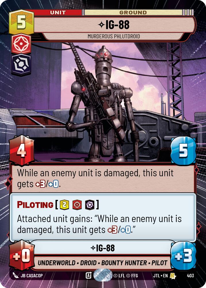 IG-88 - Murderous Phlutdroid (403) (Hyperspace) (403) [Jump to Lightspeed] | Tabernacle Games