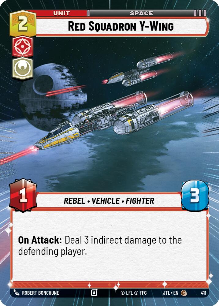 Red Squadron Y-Wing (411) (Hyperspace) (411) [Jump to Lightspeed] | Tabernacle Games