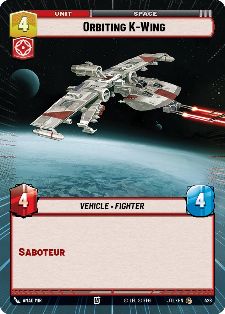 Orbiting K-Wing (428) (Hyperspace) (428) [Jump to Lightspeed] | Tabernacle Games