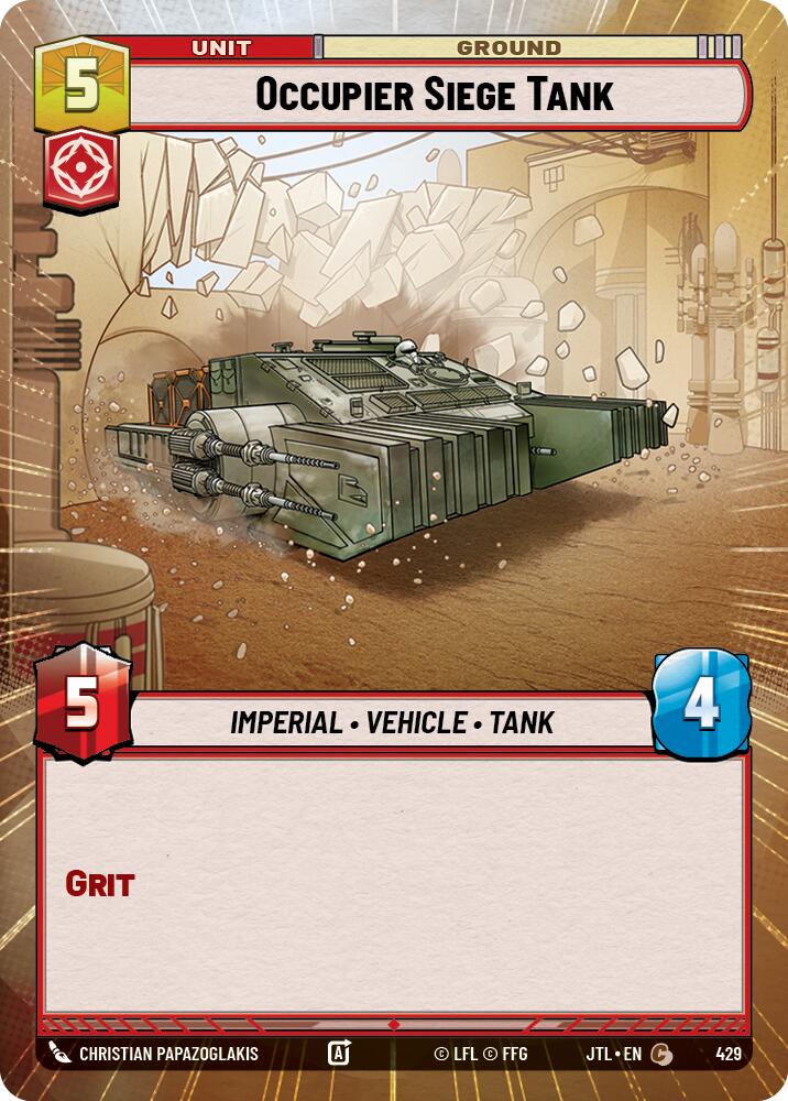 Occupier Siege Tank (429) (Hyperspace) (429) [Jump to Lightspeed] | Tabernacle Games