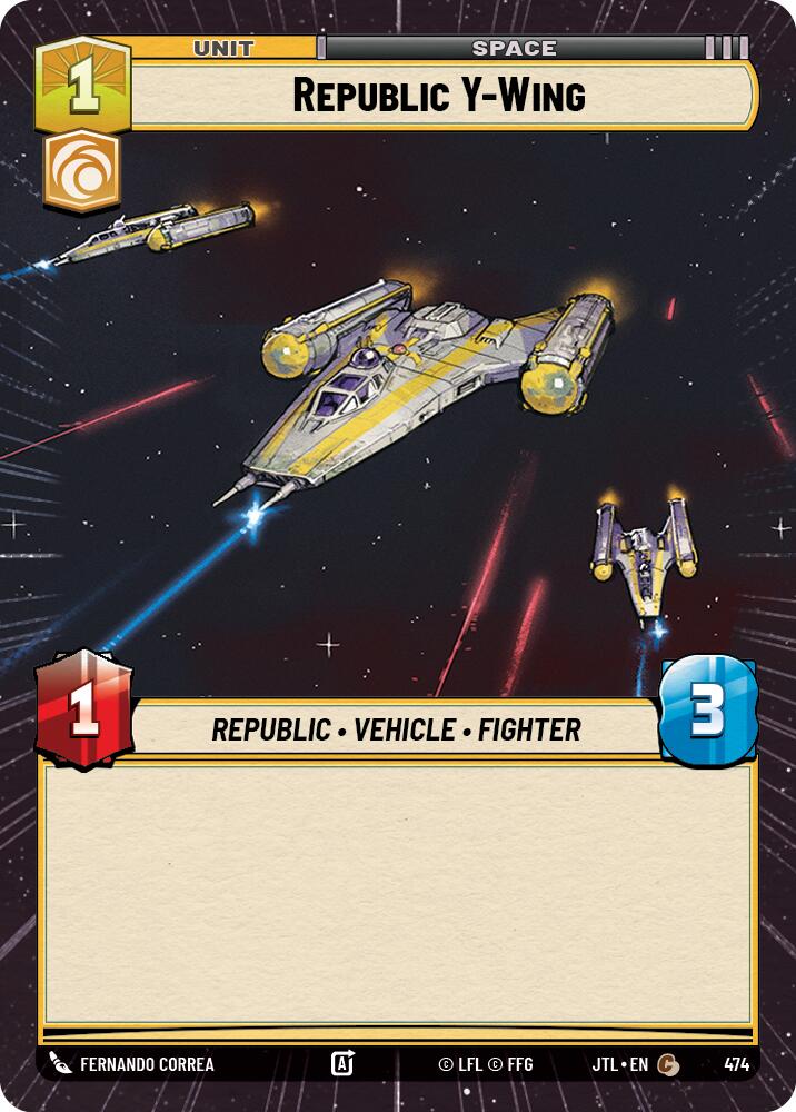 Republic Y-Wing (474) (Hyperspace) (474) [Jump to Lightspeed] | Tabernacle Games