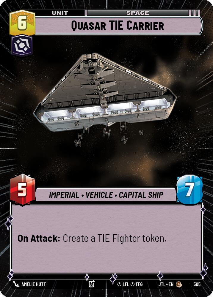 Quasar TIE Carrier (505) (Hyperspace) (505) [Jump to Lightspeed] | Tabernacle Games