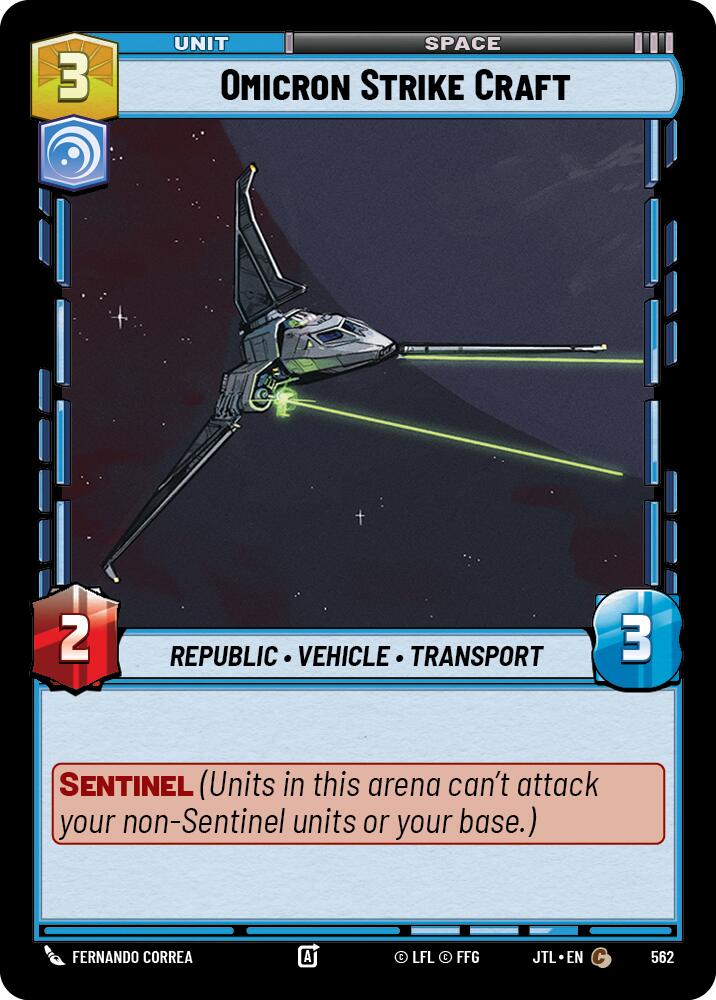Omicron Strike Craft (562) (562) [Jump to Lightspeed] | Tabernacle Games