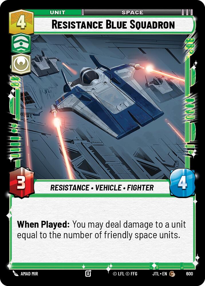 Resistance Blue Squadron (600) (600) [Jump to Lightspeed] | Tabernacle Games
