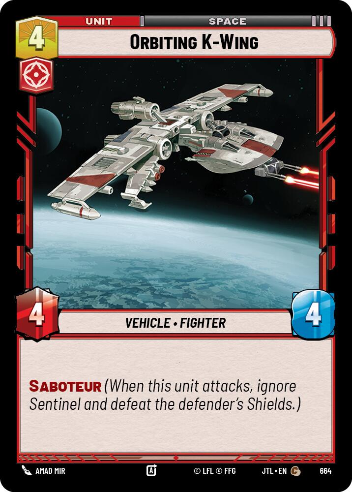 Orbiting K-Wing (664) (664) [Jump to Lightspeed] | Tabernacle Games