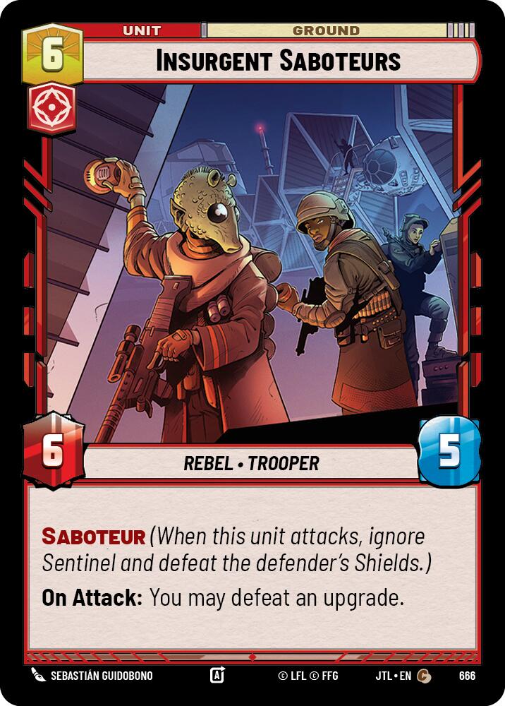Insurgent Saboteurs (666) (666) [Jump to Lightspeed] | Tabernacle Games