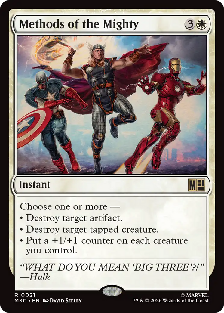 Methods of the Mighty [Marvel Super Heroes Commander] | Tabernacle Games