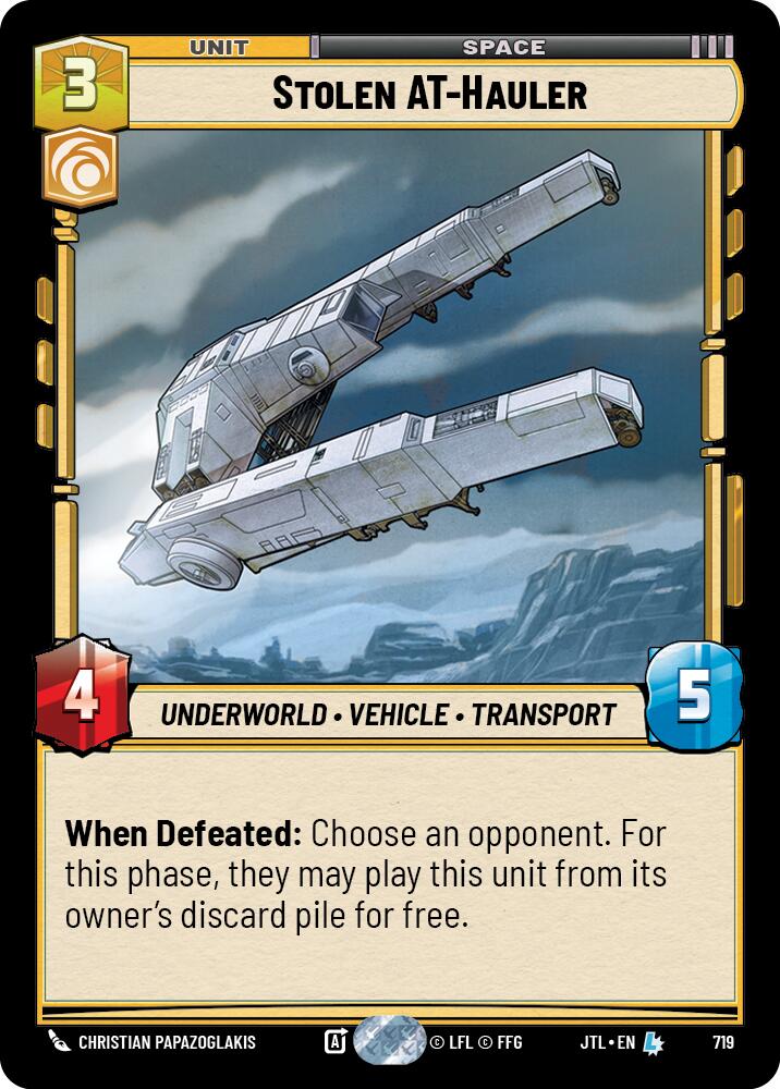 Stolen AT-Hauler (719) (719) [Jump to Lightspeed] | Tabernacle Games