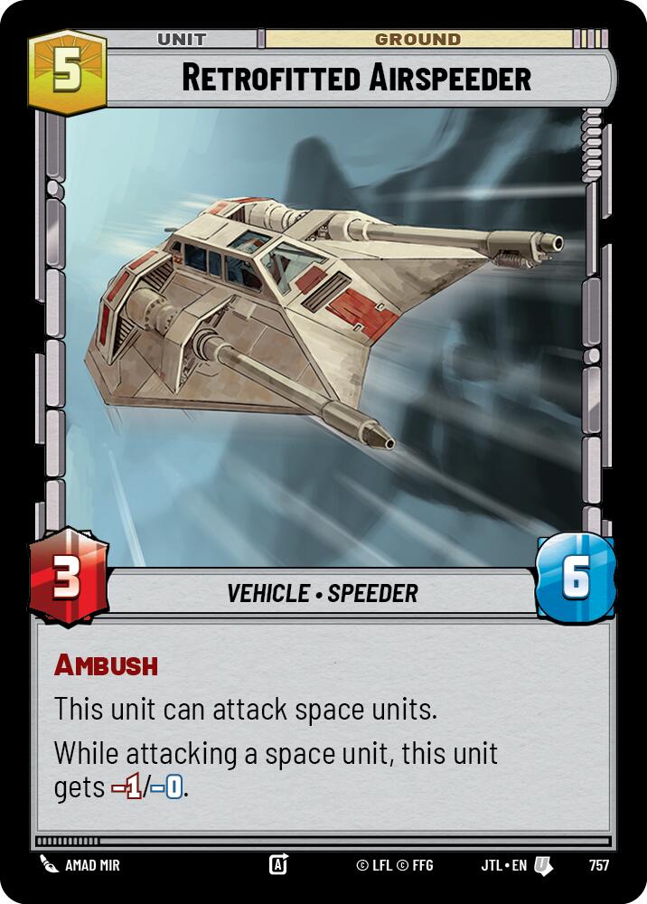 Retrofitted Airspeeder (757) (757) [Jump to Lightspeed] | Tabernacle Games