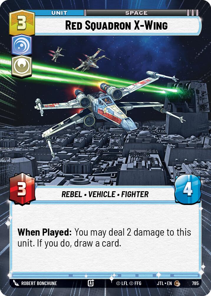 Red Squadron X-Wing (785) (Hyperspace Foil) (785) [Jump to Lightspeed] | Tabernacle Games