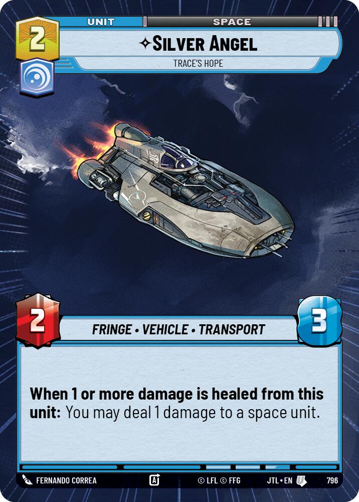 Silver Angel - Trace's Hope (796) (Hyperspace Foil) (796) [Jump to Lightspeed] | Tabernacle Games