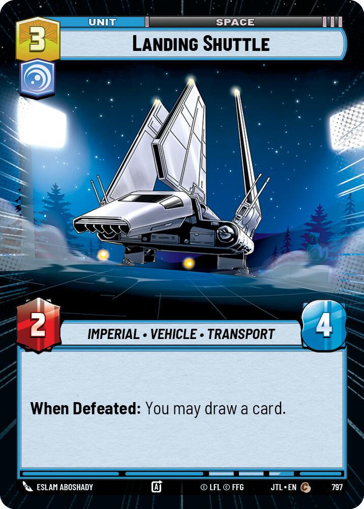 Landing Shuttle (797) (Hyperspace Foil) (797) [Jump to Lightspeed] | Tabernacle Games