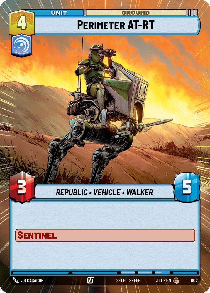 Perimeter AT-RT (802) (Hyperspace Foil) (802) [Jump to Lightspeed] | Tabernacle Games