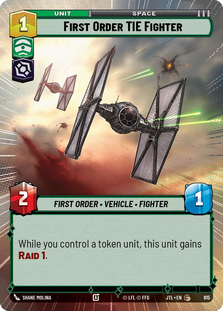 First Order TIE Fighter (815) (Hyperspace Foil) (815) [Jump to Lightspeed] | Tabernacle Games