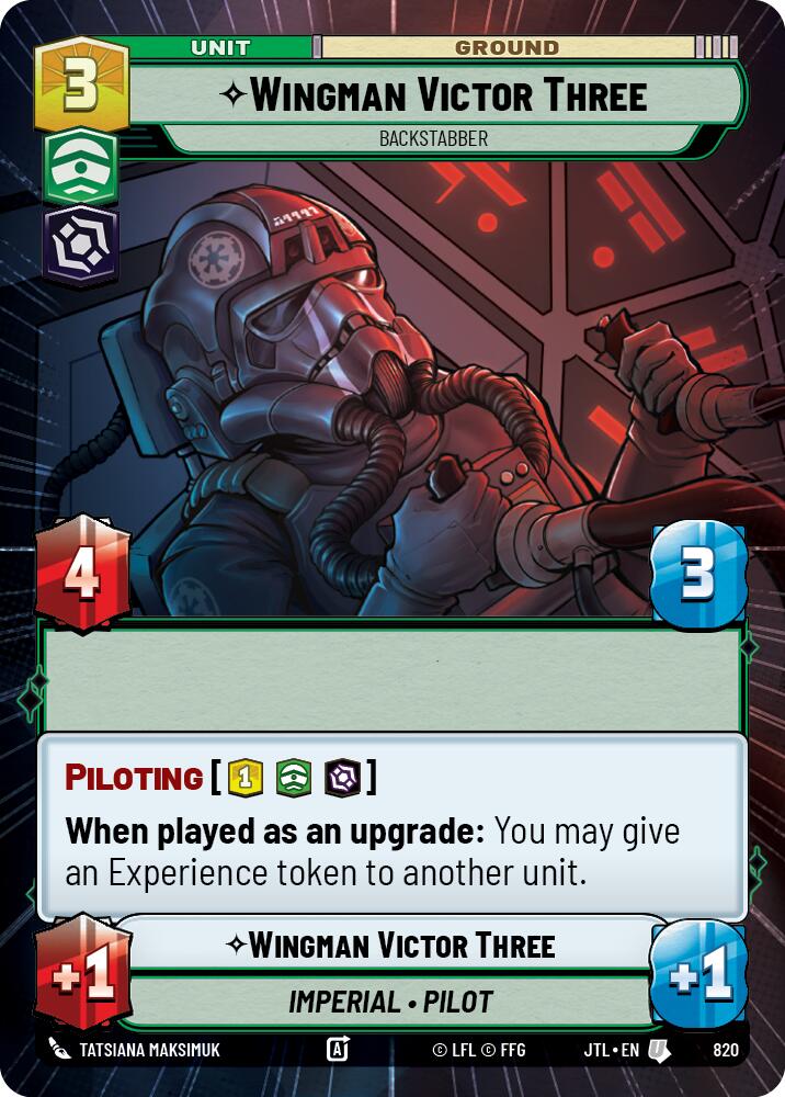 Wingman Victor Three - Backstabber (820) (Hyperspace Foil) (820) [Jump to Lightspeed] | Tabernacle Games