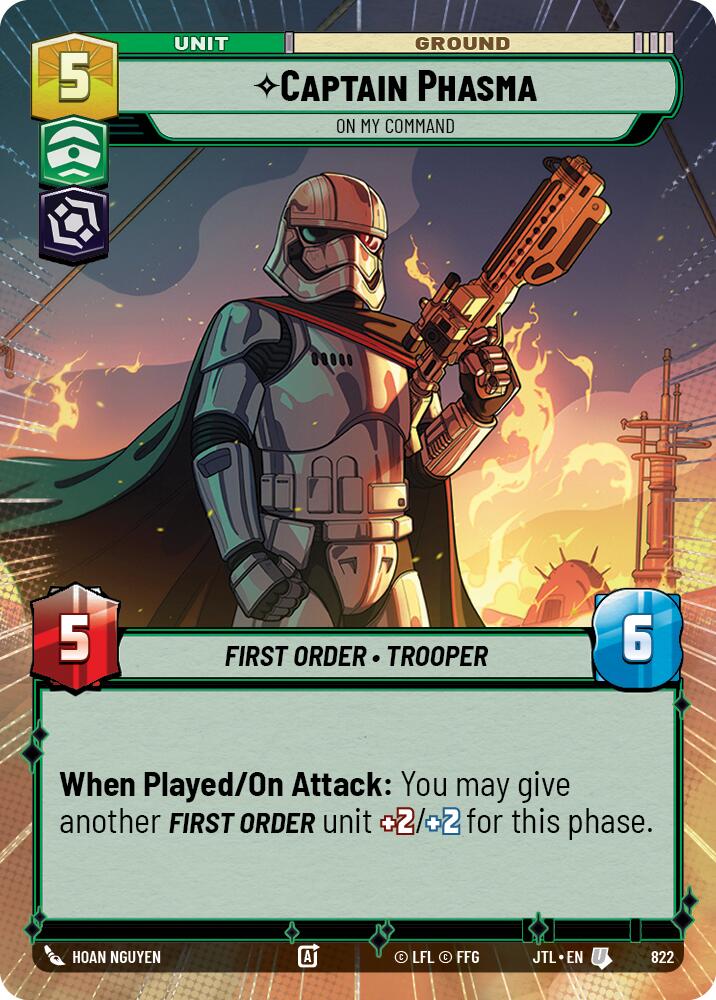 Captain Phasma - On My Command (822) (Hyperspace Foil) (822) [Jump to Lightspeed] | Tabernacle Games