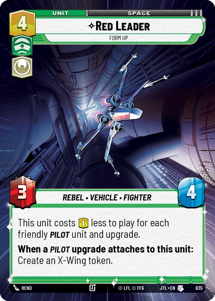 Red Leader - Form Up (835) (Hyperspace Foil) (835) [Jump to Lightspeed] | Tabernacle Games